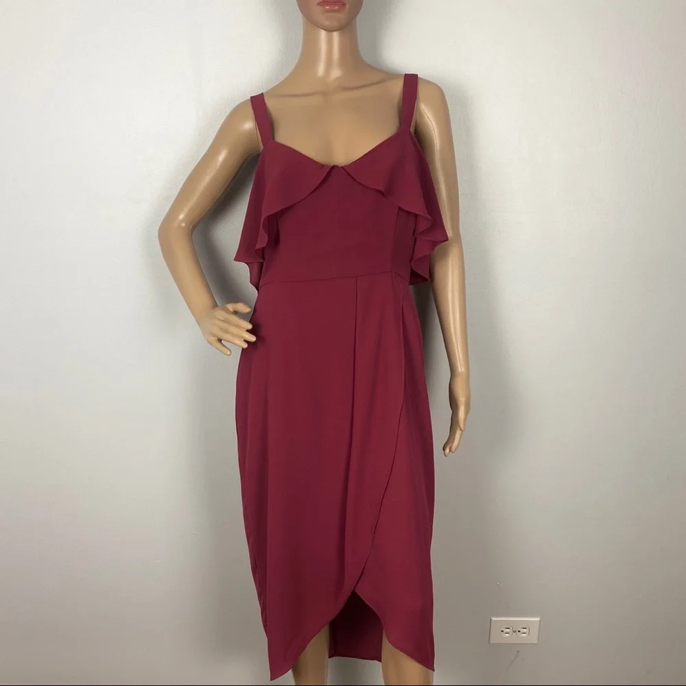 COOPER ST. RUFFLE MIDI DRESS - Picture 2 of 10